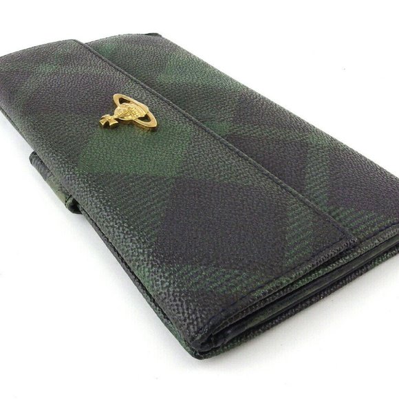 VIVIENNE WESTWOOD Long Wallet Orb PVC x Leather Authentic - Picture 4 of 10